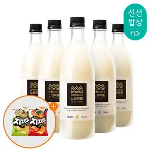 배상면주가 무아스파탐 느린마을막걸리 750ml x 5입 +사은품 (11,810원/무배)