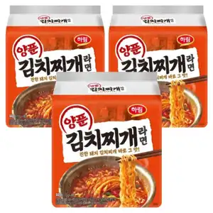 [쿠팡] 하림 양푼 김치찌개 라면 12개