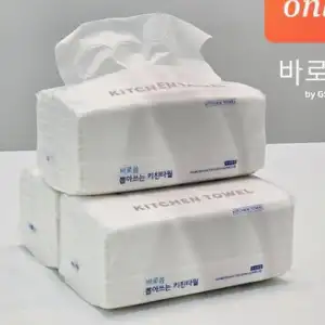 [기타] 바로씀 뽑아쓰는 3겹 키친타월 100매*9팩
