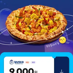청년피자 9000원 할인