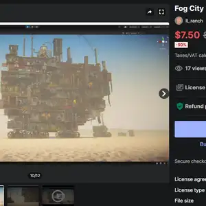 에셋스토어 무료 Fog City Mega Bubble cyberp