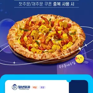 청년피자 포장 9000원 할인
