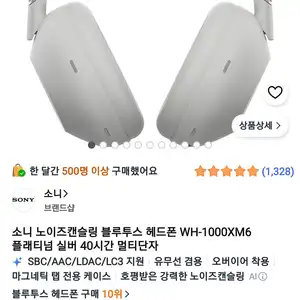 소니 wh-1000xm6