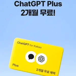 만 19~34세 한정 ChatGPT Plus 2개월 무료