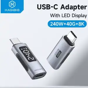 [알리] 하기비스 LED 디스플레이 240W USB C 어댑터
