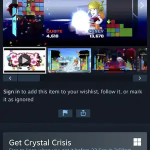 [스팀] Crystal Crisis