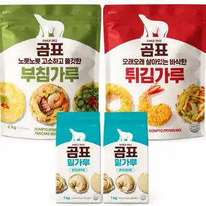 [토스쇼핑] 곰표 부침가루 2kg 1개 + 튀김가루 2kg 1개 + 밀가루 1kg 2개