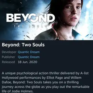 [스팀] Beyond: Two Souls