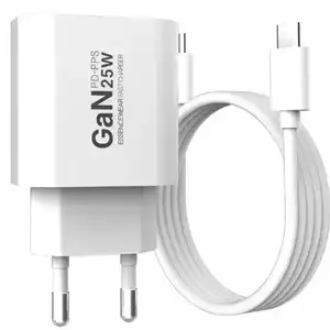 [토스쇼핑] 에센스웨어 PD PPS GaN C타입 25W 초고속 충전기 C to C 60W 1M 케이블 세트