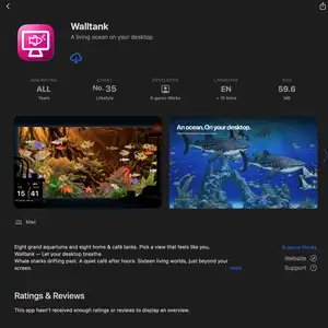 MacMS스토어 Walltank 츄라우미 수족관 풍 배경 무료코드