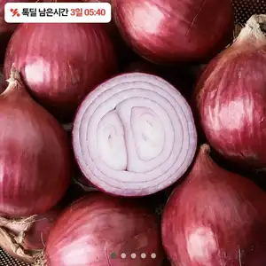 [카카오 톡딜] 무안 자색양파 3kg (7,700원 / 무배)