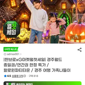경주월드 종일권