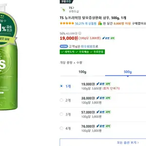 TS 뉴프리미엄 탈모증상완화 샴푸, 500g, 1개