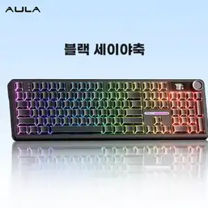 [지마켓] AULA 독거미 F108pro 블랙 세이야축 기계식 키보 8000mah