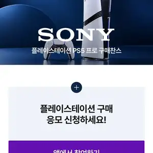 [기타] 플레이스테이션 PS5 프로 2TB 응모