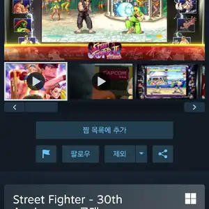 스트리트 파이터 30주년 콜렉션