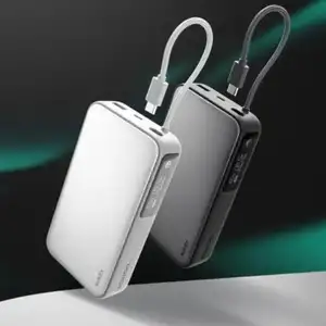 [쿠팡] AUKEY 130W 초고속 대용량 멀티포트 케이블 내장형 보조배터리 20000mAh C타입