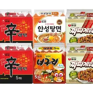 [카카오 톡딜] 농심 신신안너짜짜 30입 (신라면10+안성탕면5+너구리5+짜파게티10)