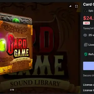 에셋스토어 무료 Card Game Sounds